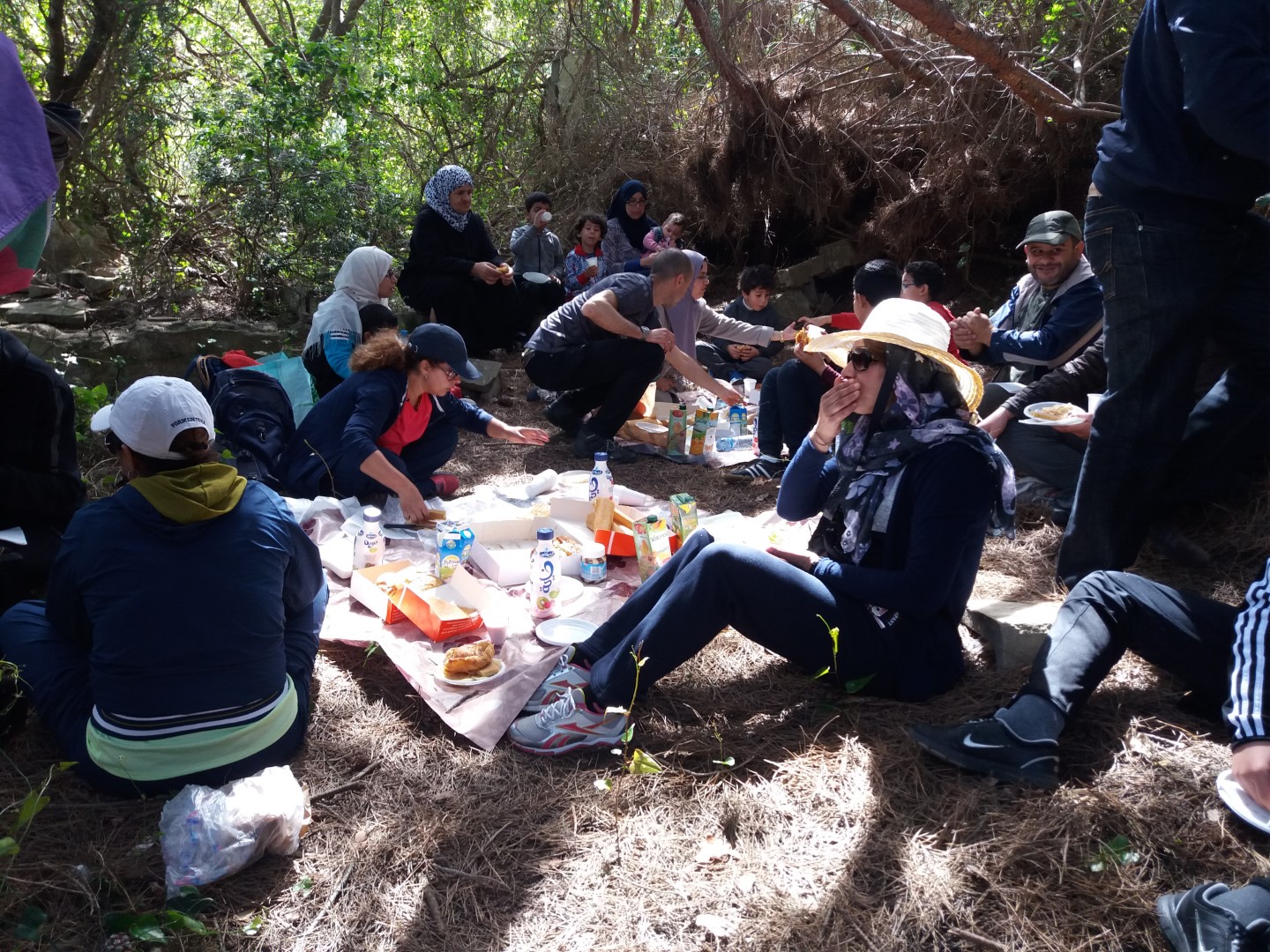 خرجة مشي لمنتزه الرميلات بطنجة