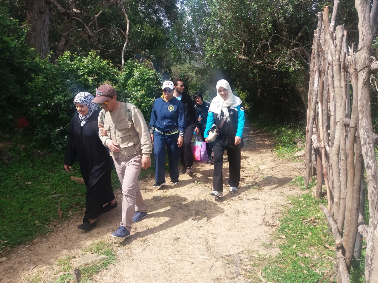 خرجة مشي لمنتزه الرميلات بطنجة